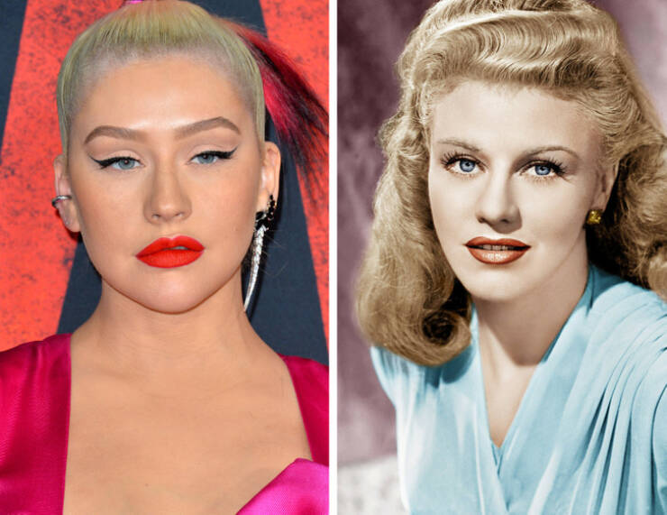 Modern Celebrities And Their Doppelgangers From The Past