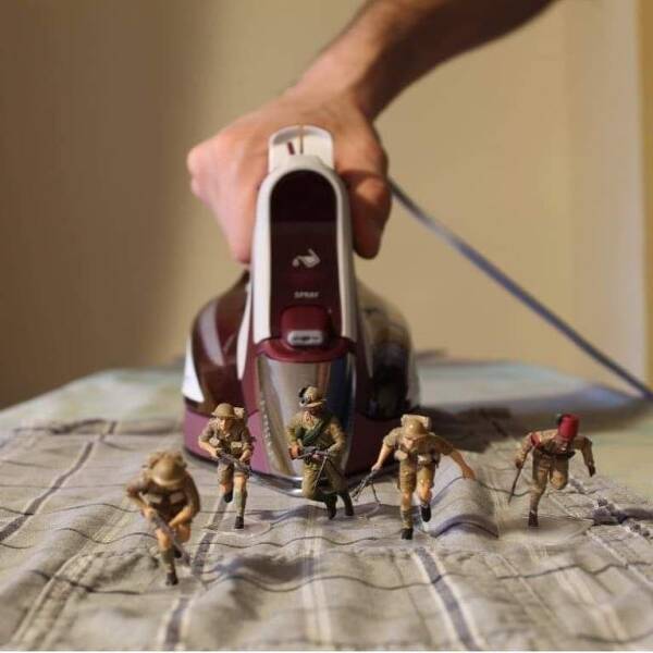 Army Men Around The House…