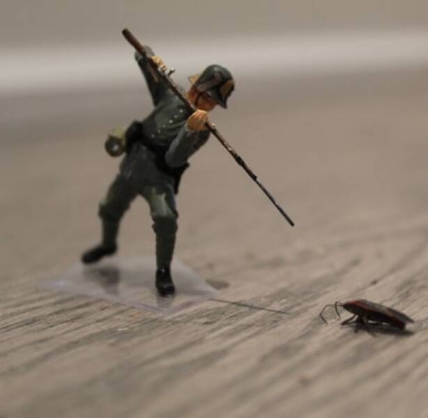 Army Men Around The House…