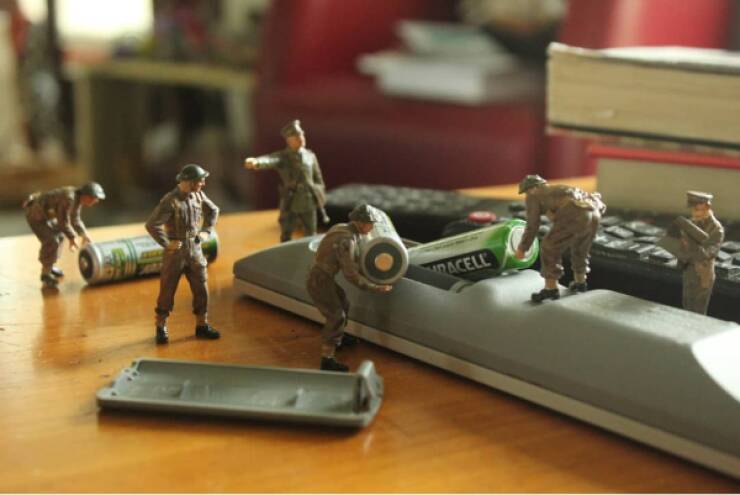 Army Men Around The House…