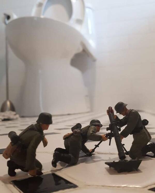 Army Men Around The House…