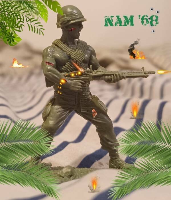 Army Men Around The House…