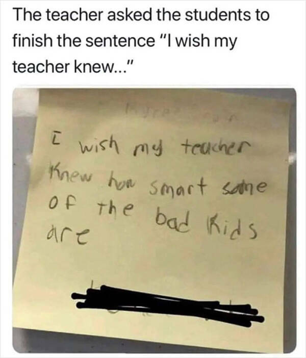 Teachers Laugh To Hide Their Tears…