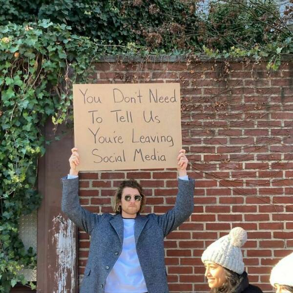 Dude With Sign” Never Stops Protesting Stuff…