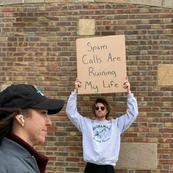 Dude With Sign” Never Stops Protesting Stuff…