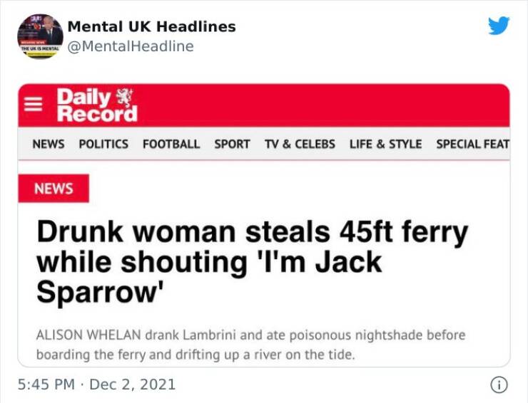 UK Headlines Are Mental…
