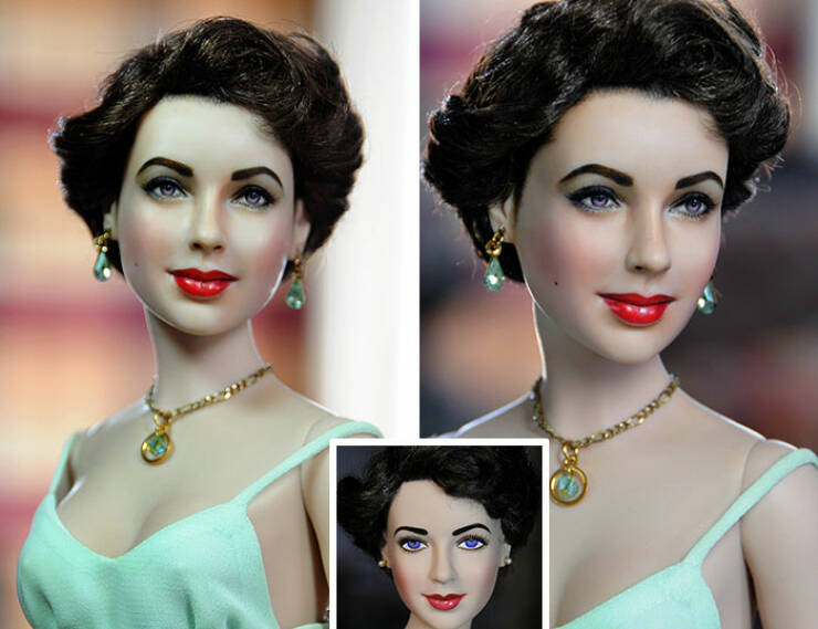 Artist Repaints Mass-Produced Celebrity And Character Dolls To Make Them Look Lifelike