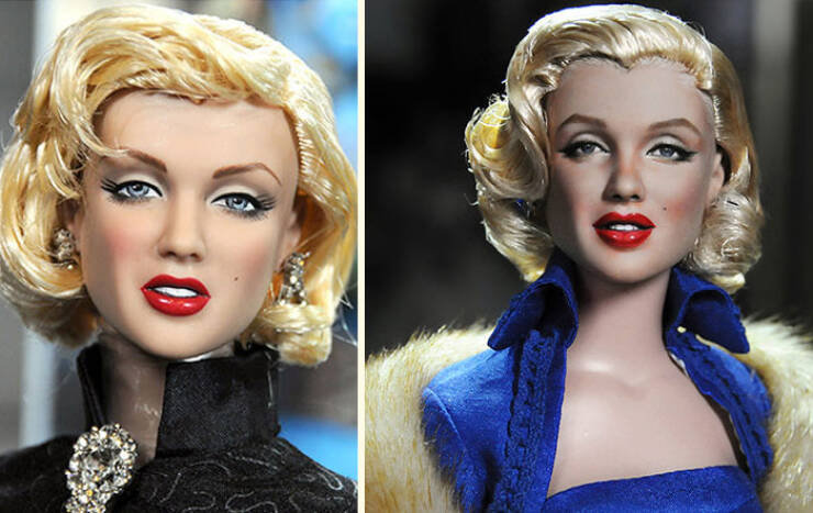 Artist Repaints Mass-Produced Celebrity And Character Dolls To Make Them Look Lifelike