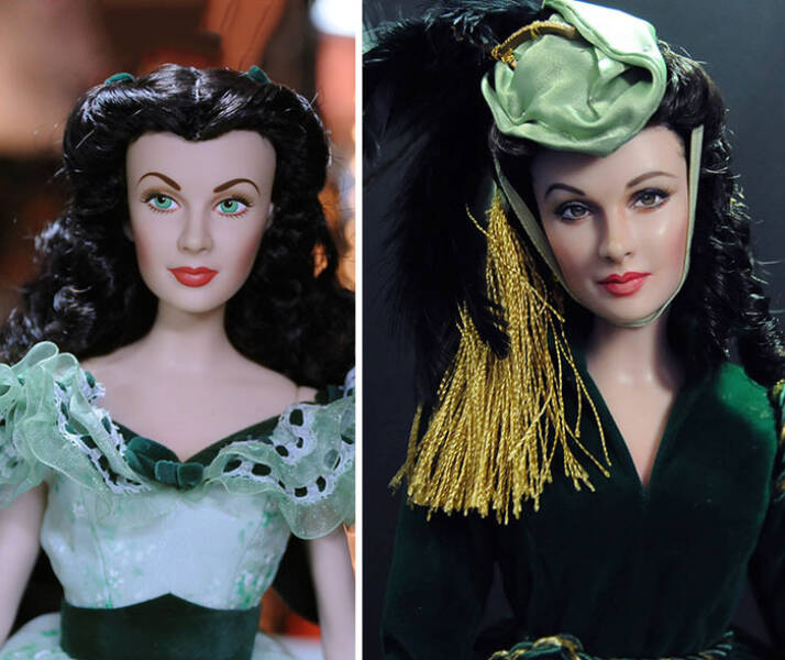 Artist Repaints Mass-Produced Celebrity And Character Dolls To Make Them Look Lifelike