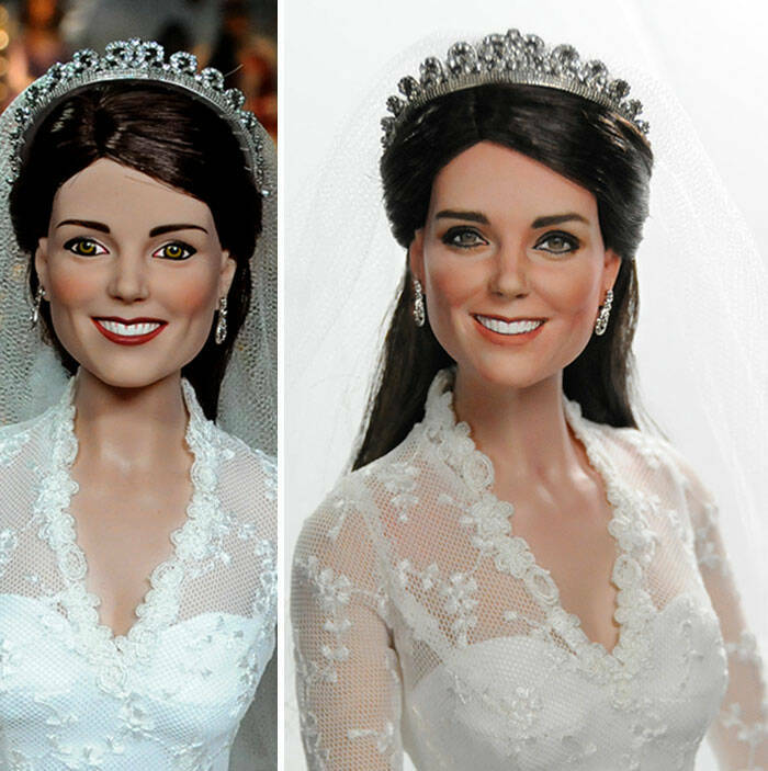 Artist Repaints Mass-Produced Celebrity And Character Dolls To Make Them Look Lifelike