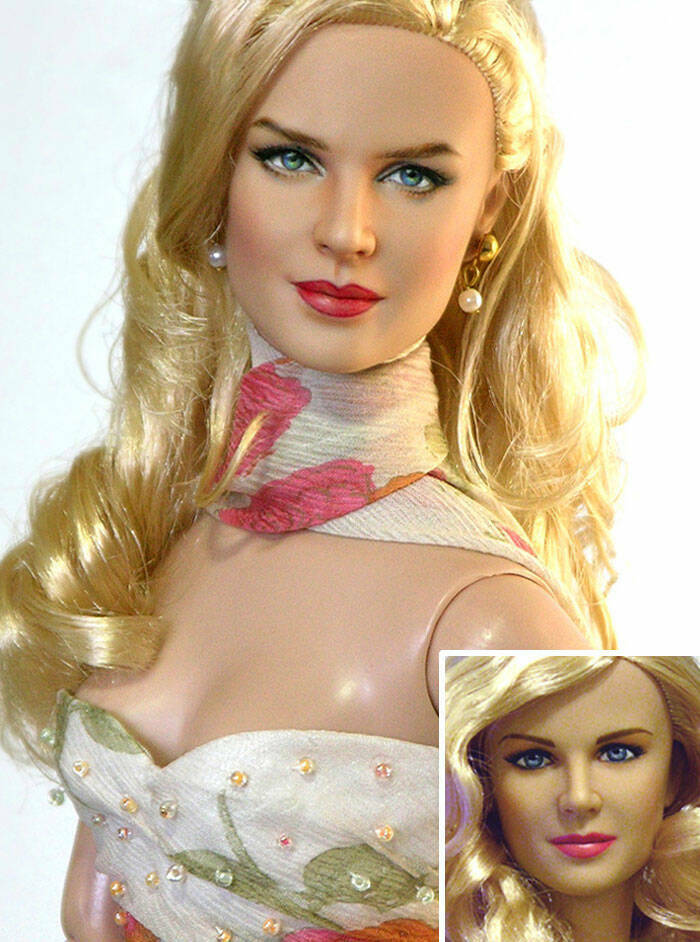 Artist Repaints Mass-Produced Celebrity And Character Dolls To Make Them Look Lifelike