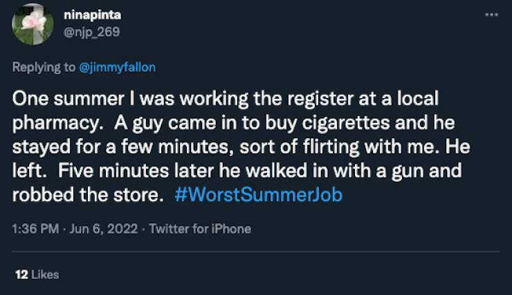 People Sharing Their Worst Summer Job Stories