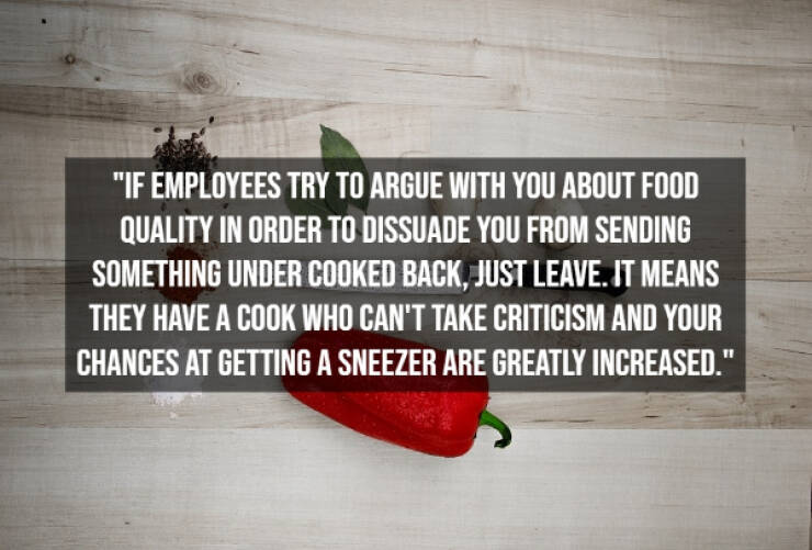 Restaurant Red Flags, According To Chefs