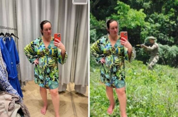 Husband Trolls His Wife By Editing Her Outfit Photos