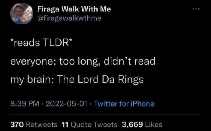 The Meme Of The Rings