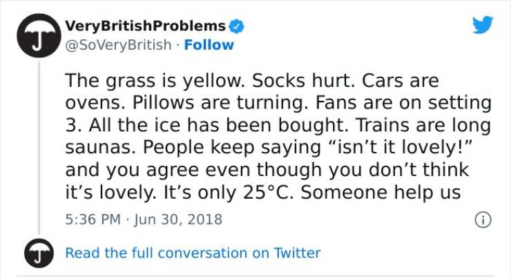 These Problems Sound Very British…