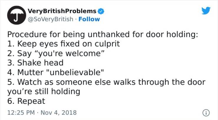 These Problems Sound Very British…