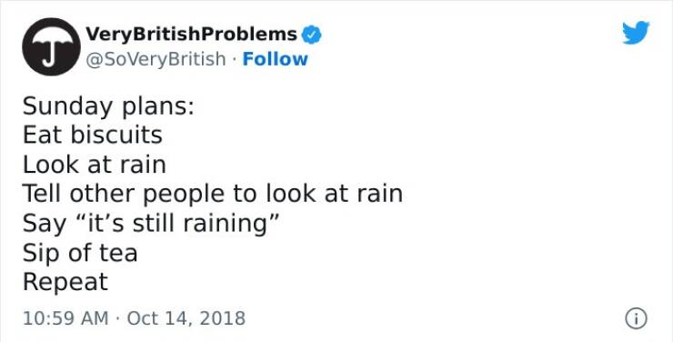 These Problems Sound Very British…