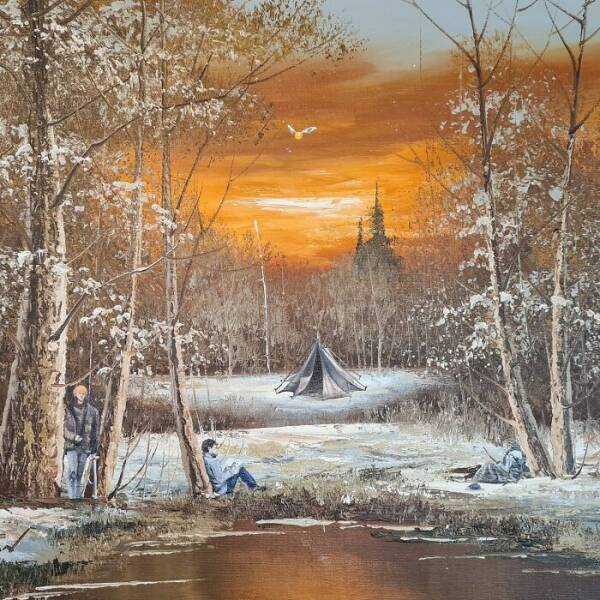 Paintings From Thrift Stores And Garage Sales That Got Repainted By Other Artists