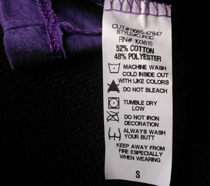 Clothing Tags With A Touch Of Humor