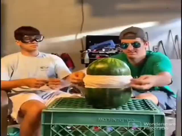 Watermelon “Jenga”