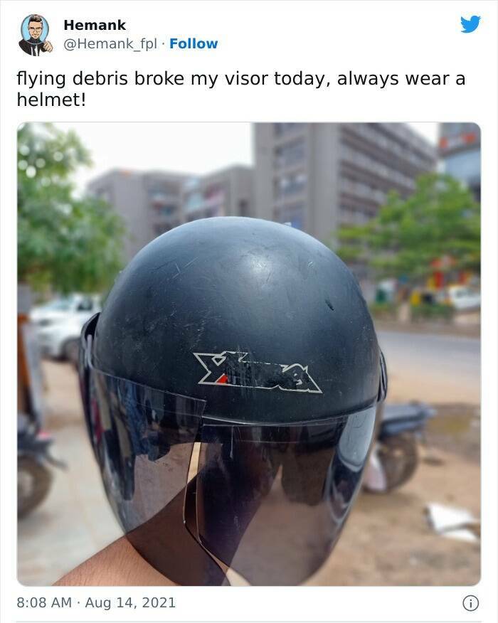 Always Wear A Helmet!
