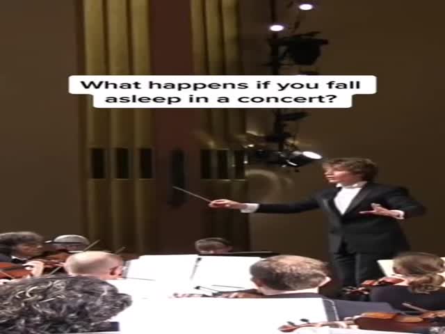When Someone Falls Asleep During A Concert