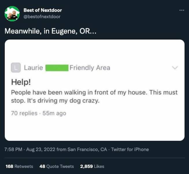 “Nextdoor” Is Such A Crazy Place…