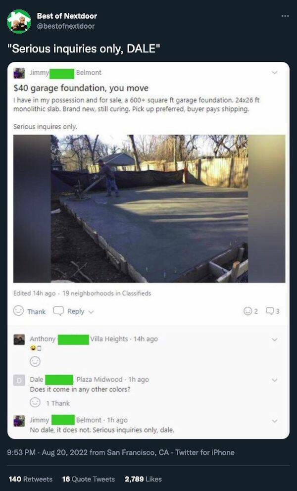 “Nextdoor” Is Such A Crazy Place…