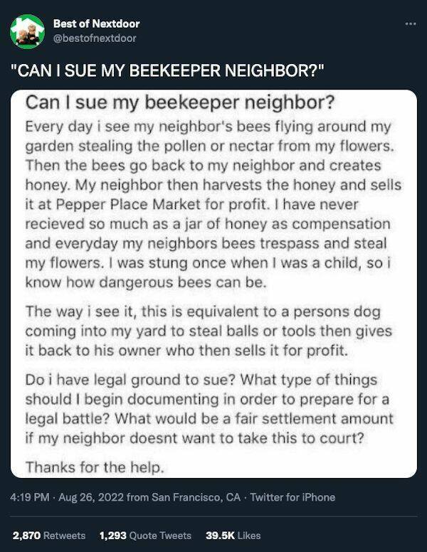 “Nextdoor” Is Such A Crazy Place…