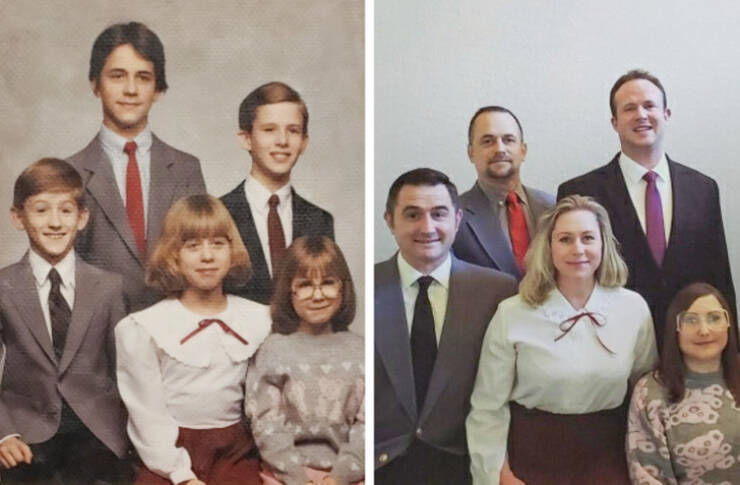 People Recreating Their Old Family Photos