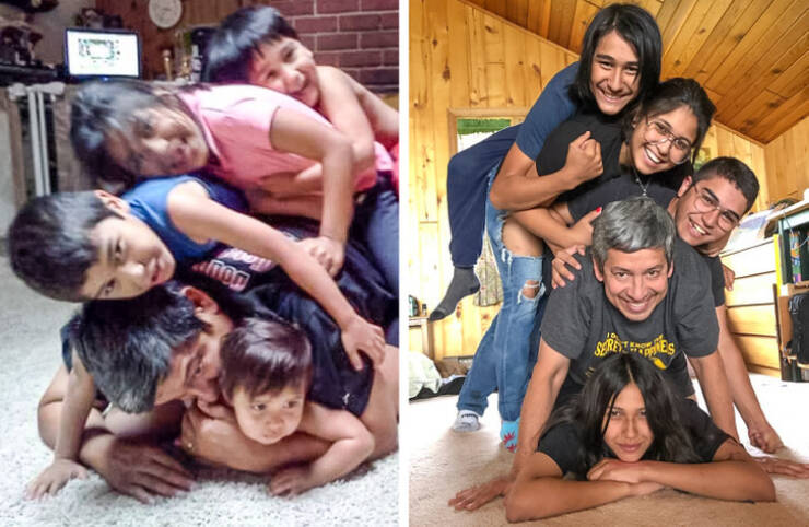 People Recreating Their Old Family Photos