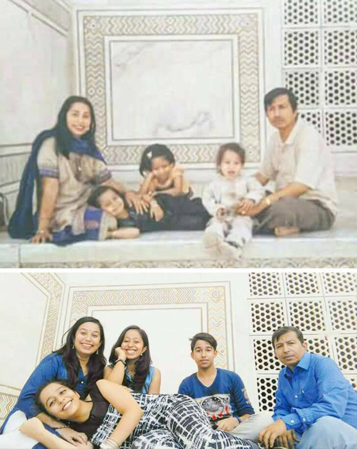 People Recreating Their Old Family Photos