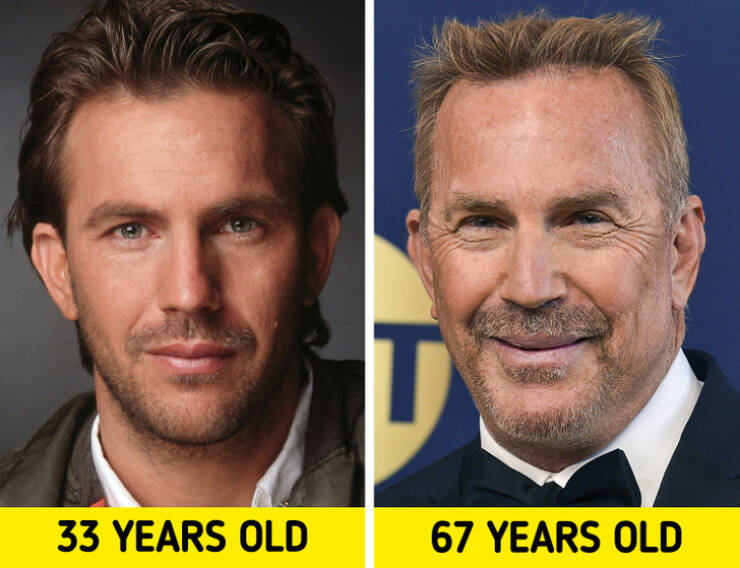 Handsome Actors: In Their Youth Vs These Days