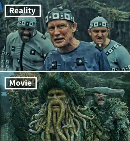Movie Moments Before And After CGI