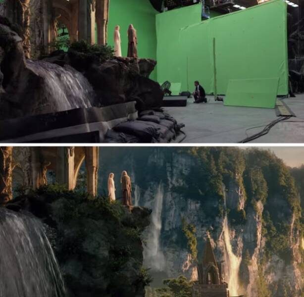 Movie Moments Before And After CGI