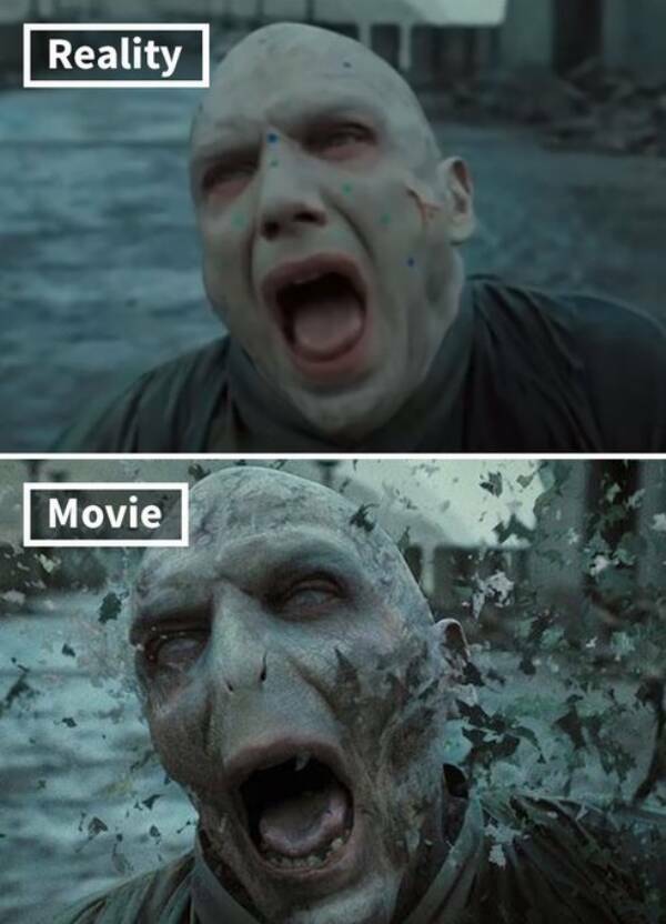 Movie Moments Before And After CGI