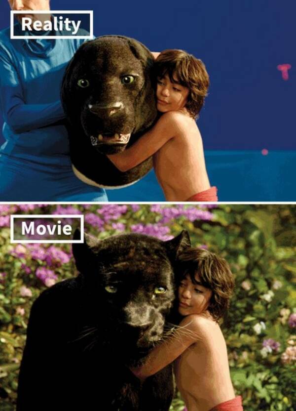 Movie Moments Before And After CGI