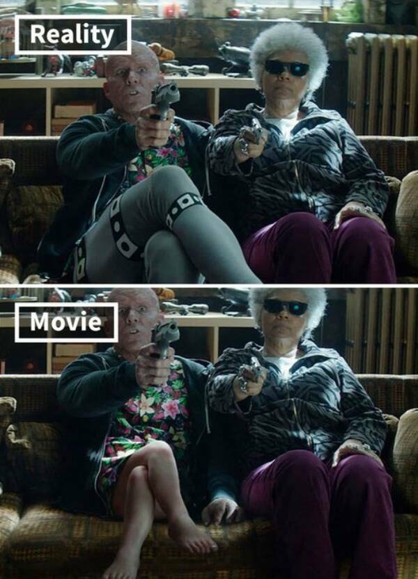 Movie Moments Before And After CGI