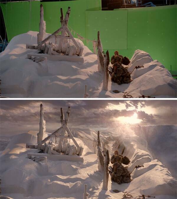 Movie Moments Before And After CGI