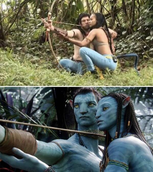 Movie Moments Before And After CGI