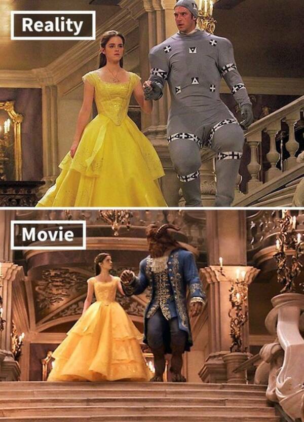 Movie Moments Before And After CGI
