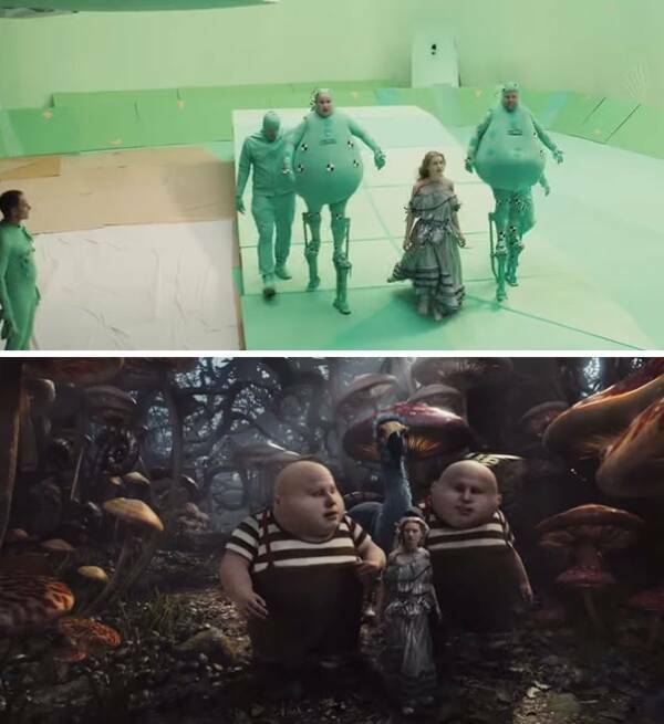 Movie Moments Before And After CGI