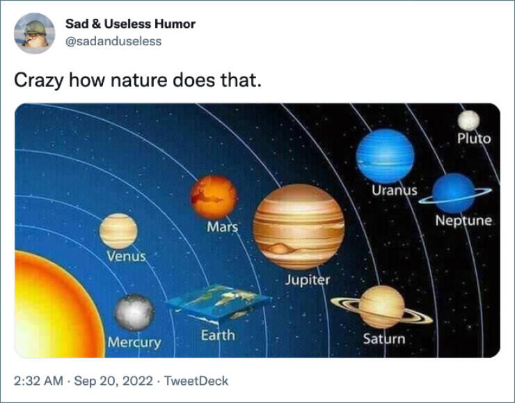 Flat Earth Memes Never Disappoint…