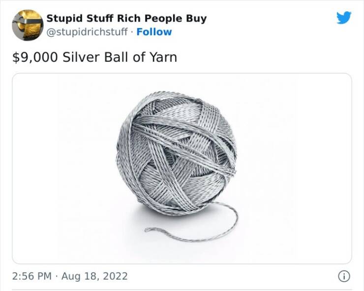 Dumb Things For Rich People To Buy…
