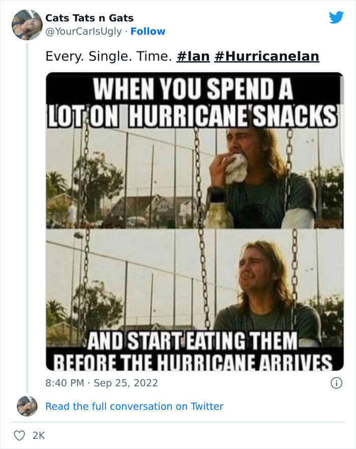 Stormy Memes About Hurricane Ian