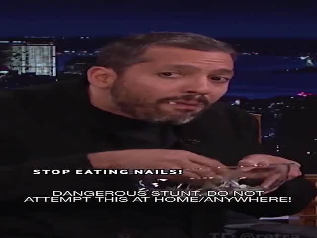 David Blaine Doing His Stuff…