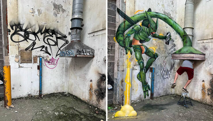 Street Artist Turns Everyday Objects Into Optical Illusions