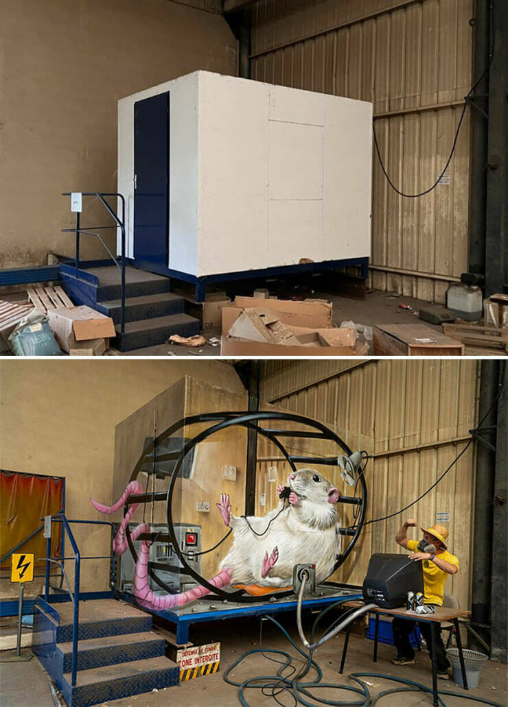 Street Artist Turns Everyday Objects Into Optical Illusions (25 PICS ...