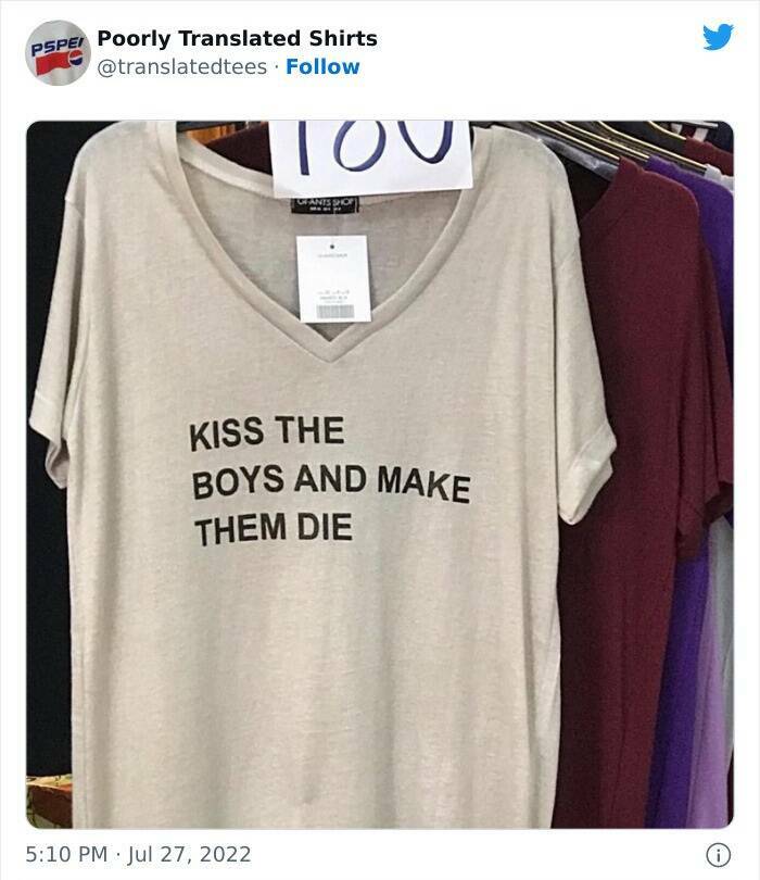 Poorly Translated Shirts